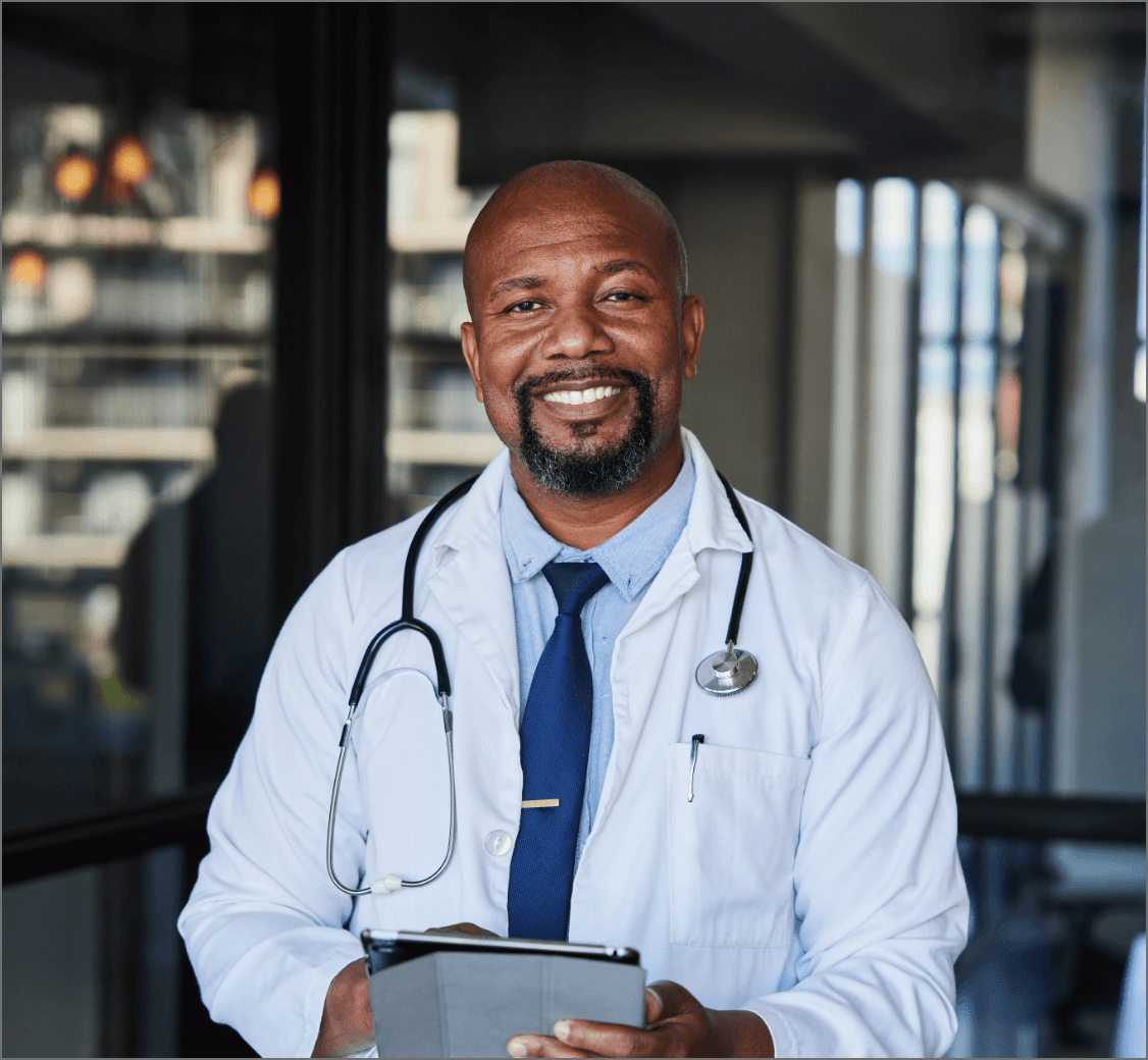 doctor smiling
