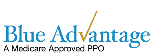 Blue Advantage logo - A Medicare Approved PPO