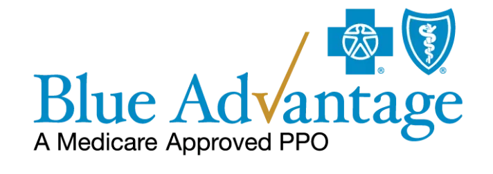 Blue Advantage logo - A Medicare Approved PPO